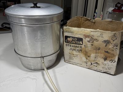 Old Country Aluminum Steamer Juicer with Original Box
