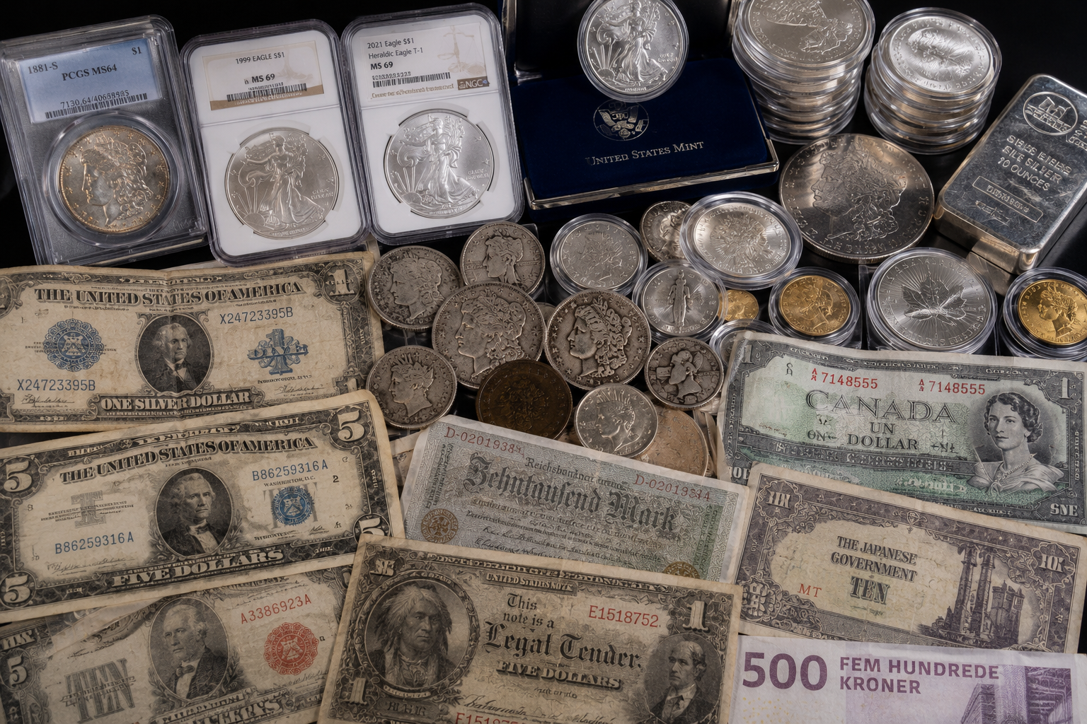 Exceptional Silver, Coins & Currency Collection – U.S. & World | Rare • Bullion • Estate Quality
