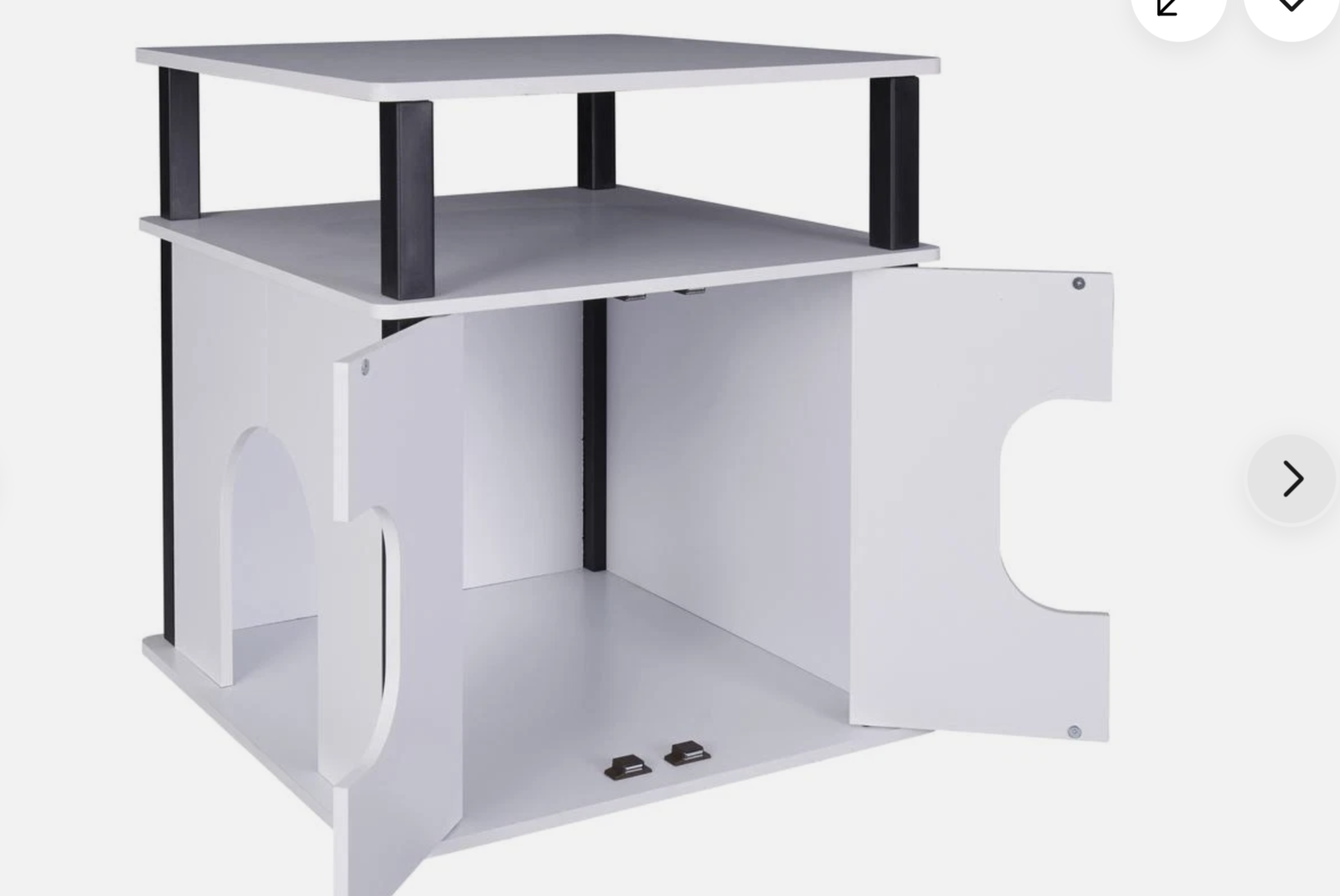 New in box, Cat, Pet Bedside Table, end table - White