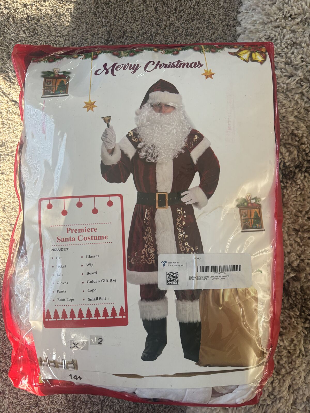 Santa suit size 2x