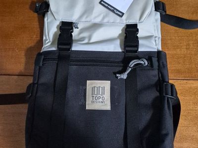 Topo Designs Rover Pack Classic Backpack, Bone White/Black. new with tags.
