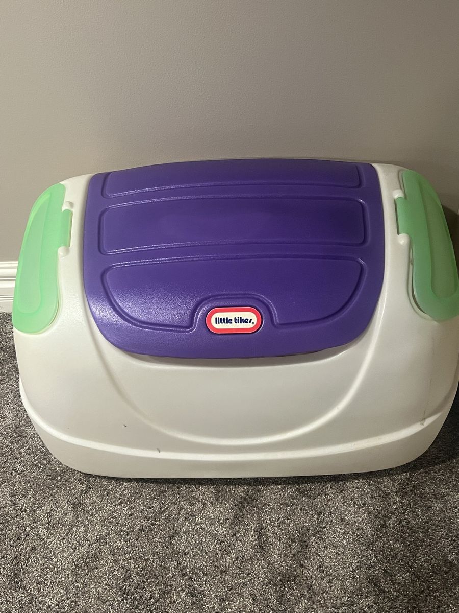 Little Tikes Play 'n Store Kids Toy Box with Dual Side Pods