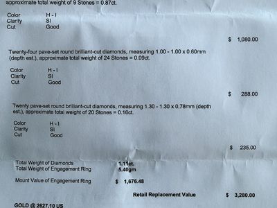 14 KT White Gold Cast Engagement Ring