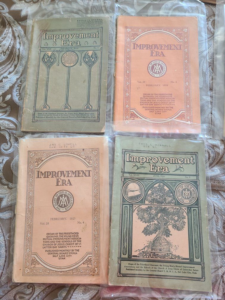 Vintage Improvement Era Magazines Lot - LDS Priesthood Quorums 1918-1926