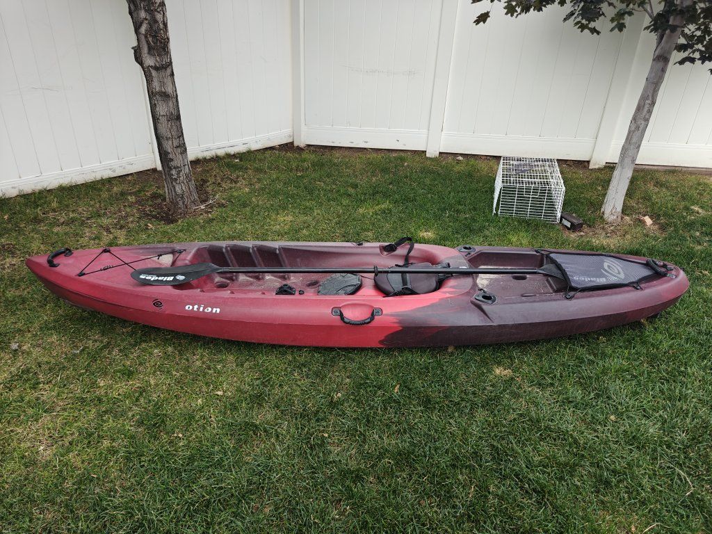 Lifetime Emotion Sit-On-Top Fishing Kayak with Seat, Storage Hatch, and Paddle