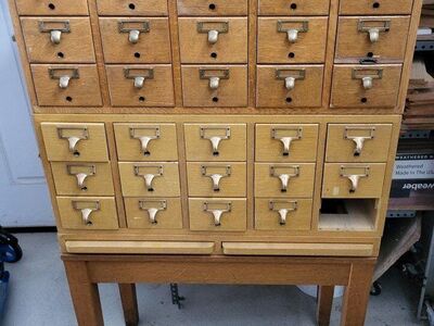 card catalog /apothecary cabinet