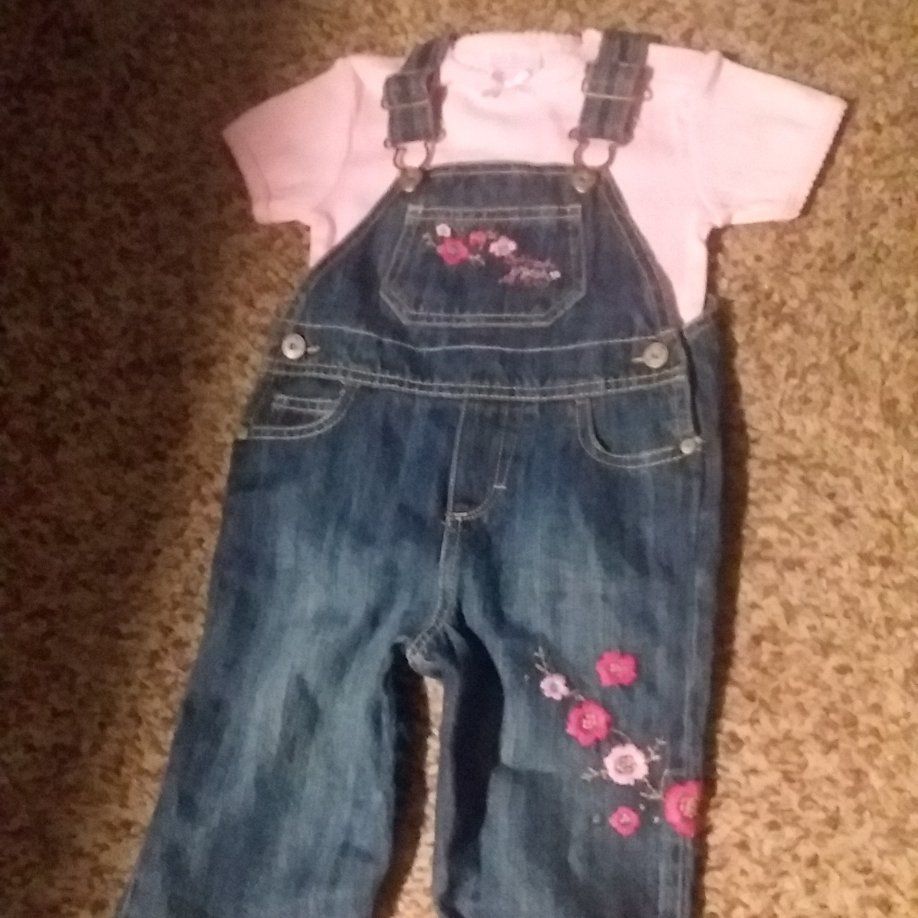 OSH KOSH OVERALLS...12 MO.