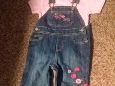 OSH KOSH OVERALLS...12 MO.