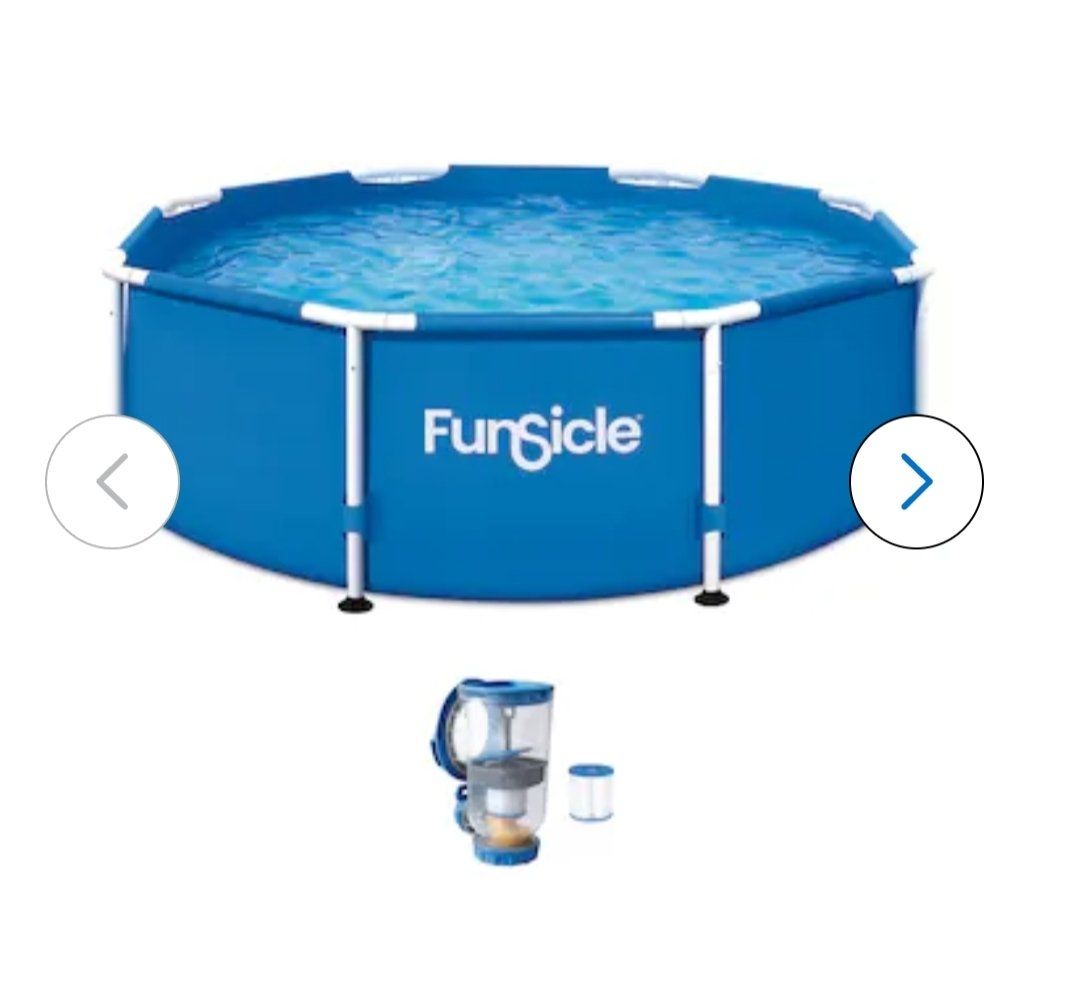 Funsicle 8 ft Activity Pool with Filter Pump 30 inch – New #503