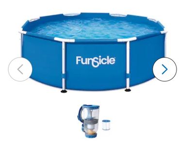 Funsicle 8 ft Activity Pool with Filter Pump 30 inch – New #503