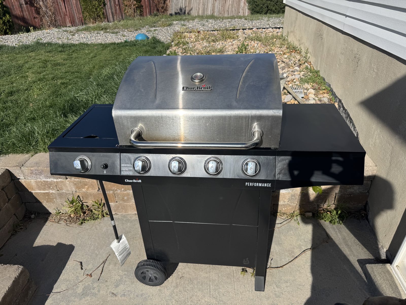 Char-Broil 4-Burner Gas Grill w/ Side Burner