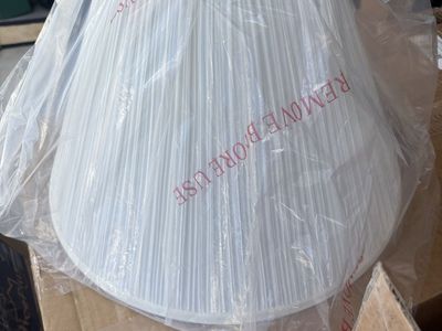 New Pleated White Lamp Shade - Classic Bell Shape, Still in Packaging