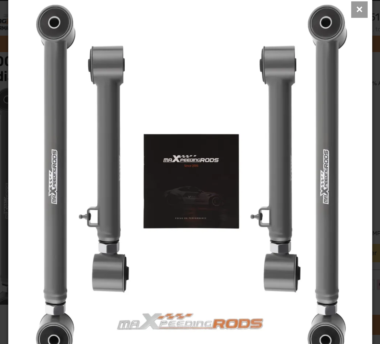 New 4 Pcs Adjustable Rear Control Arms 0-6 Lift for 2009-2024 compatible for Ram 1500 Gladiator
