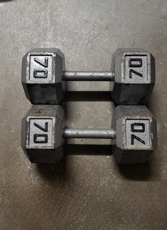 dumbbells 140 pounds