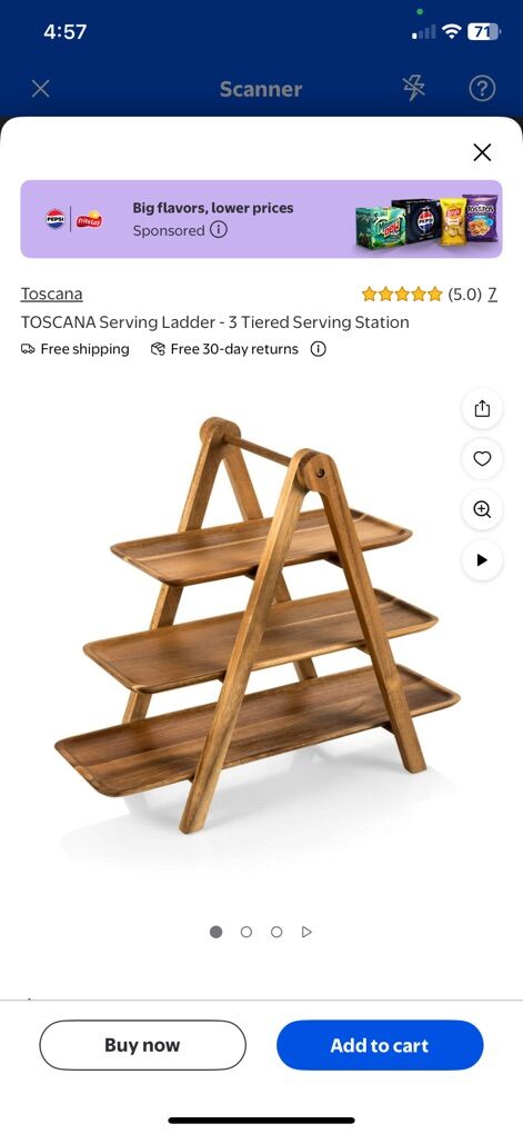 New TOSCANA 3 Tiered Serving Tray Charcuterie