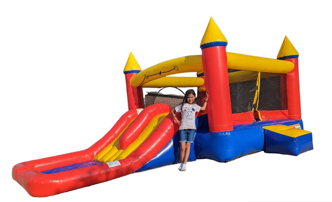 Kiddo 12' x 19' Bounce House with Water Slide and Air Blower