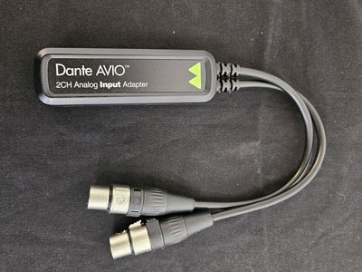 Audinate Dante AVIO 2-Channel Analog Input Adapter