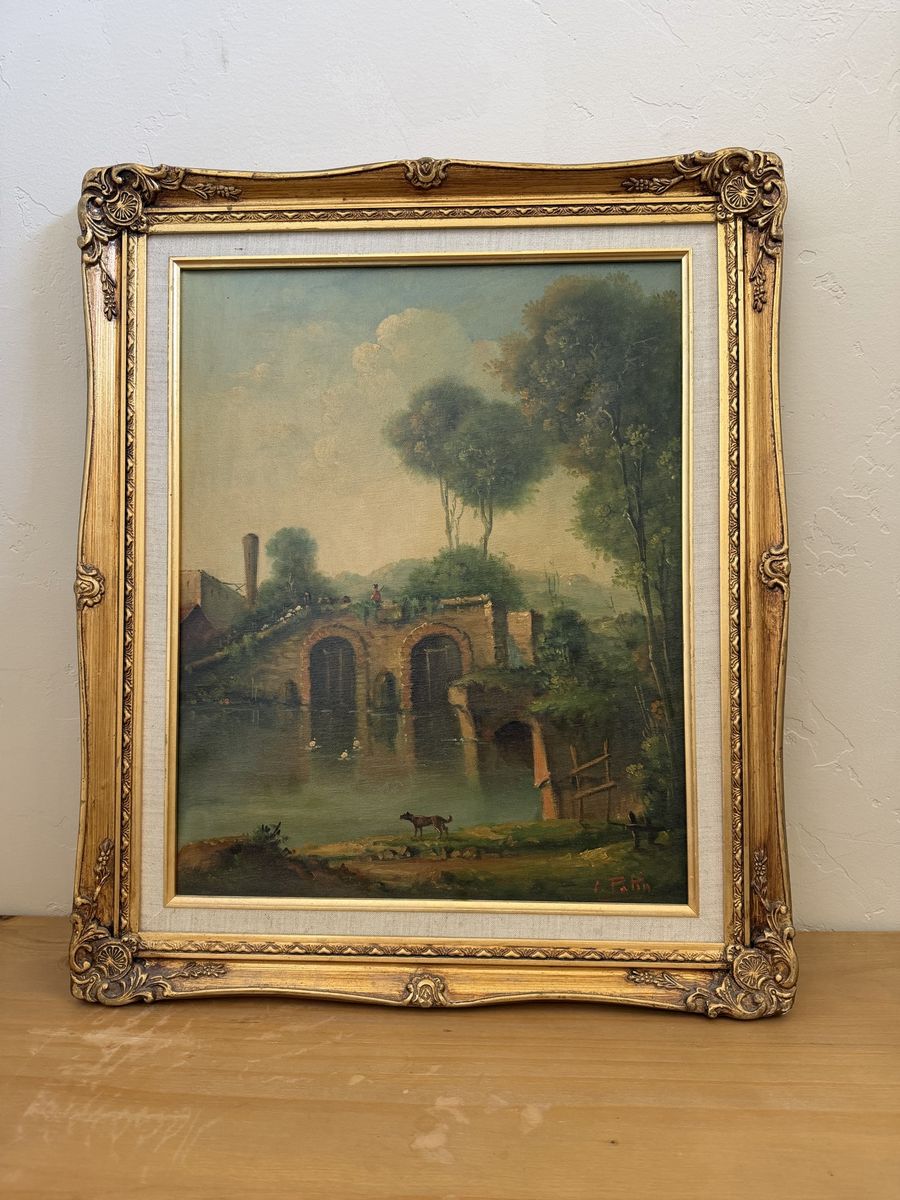 GEORGES PATIN. Oil on canvas, southern motif.