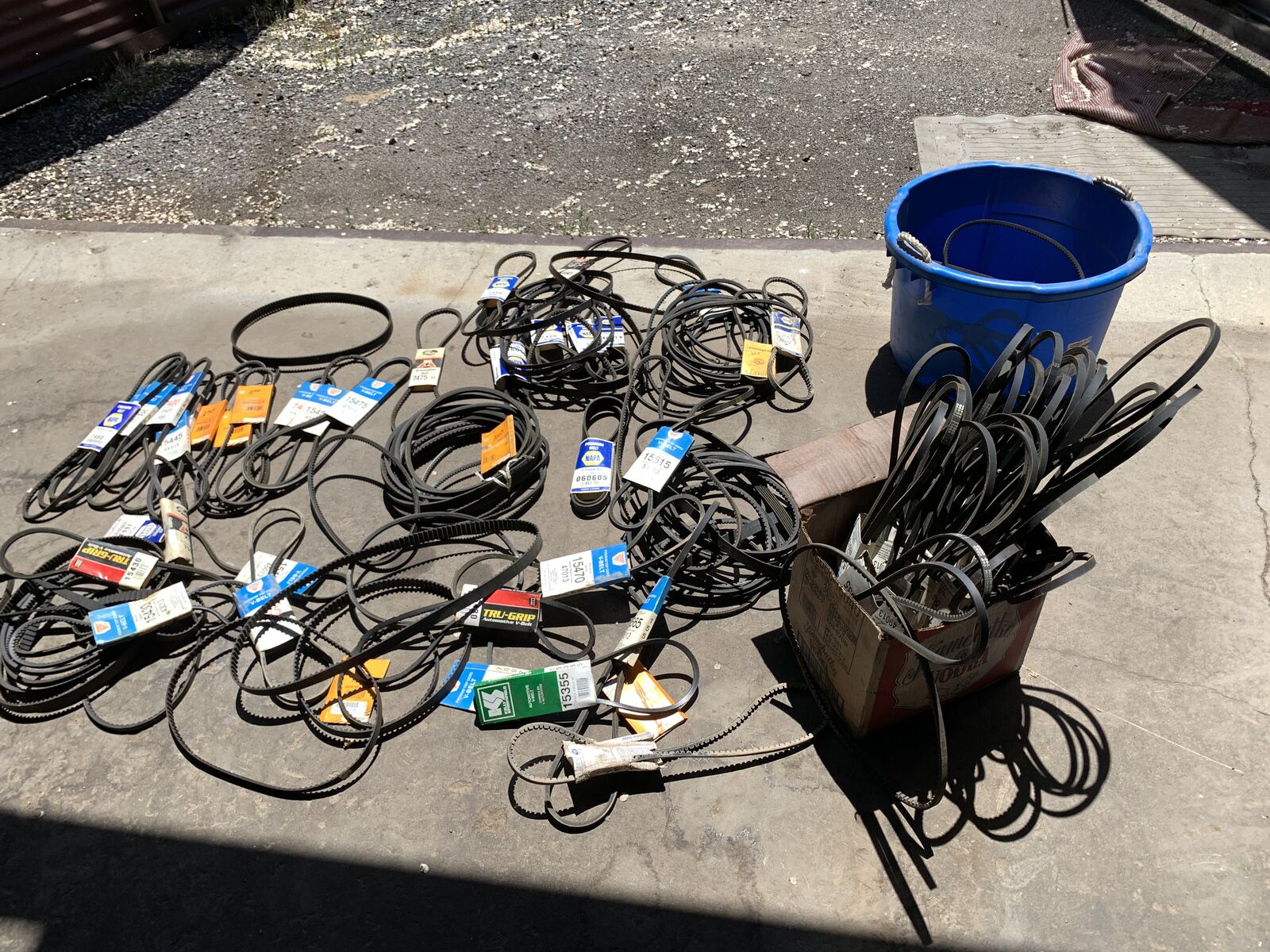 Over 100 automotive Belts NOS