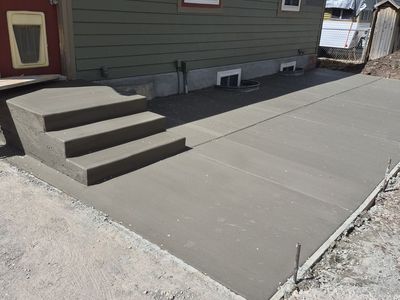 Shed Pads | Concrete Slabs | Site Prep | Concrete Walkways | Basement Walkout | Leveling