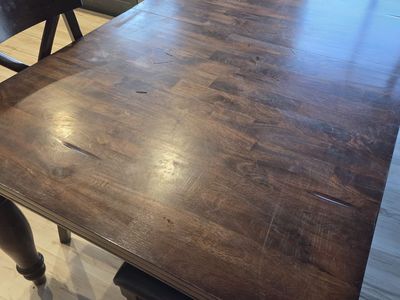 Dinning Table with Bench and 4 chairs