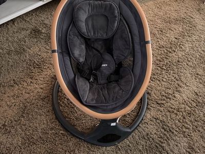 Cybex Lemo Bouncer: 3-in-1 Design, Newborn to 3 Years, Adjustable Recline, Gray/Wood Finish