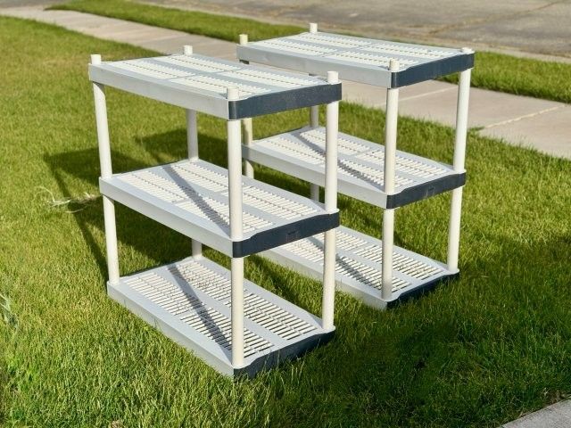 Set of Two 3-Tier Versatile Shelving Units