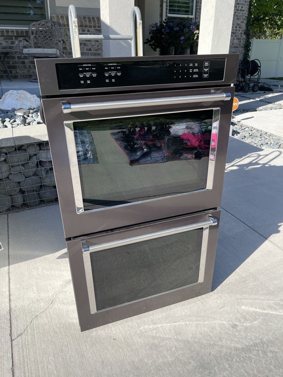 Kitchen aid 30" Double Electric Wall Oven - Black Stainless Steel, Touch Controls
