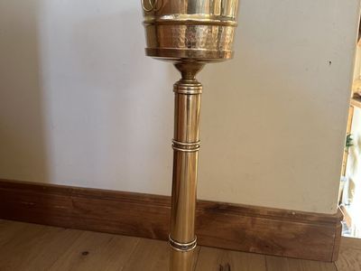 Midcentury Brass Wine Champagne Bucket