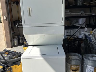 Whirlpool Thin Twin Heavy Duty Stacked Washer and Dryer Combo - White