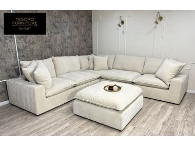 AYDEN & IVY CREAM SEREEN MODULAR SECTIONAL WE OFFER DELIVERY