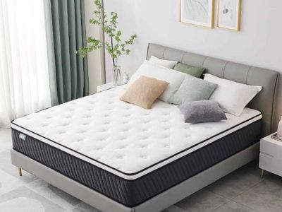 New SGL 12" queen Medium Firm Hybrid Mattress