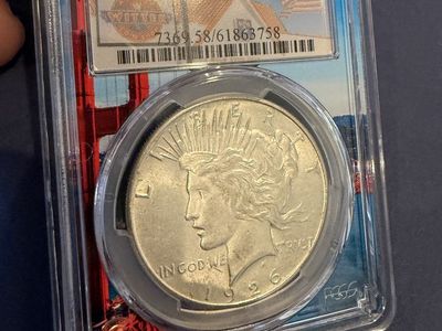 1926 S PEACE DOLLAR PCGS AU 58 (Witter Coin) VERY NICE!