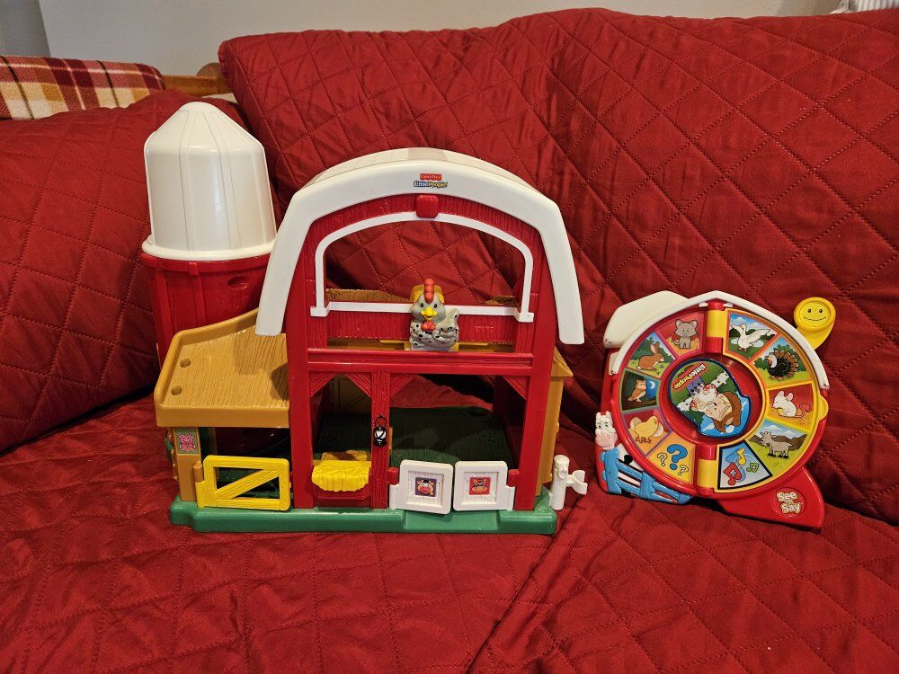 little people barn and farm animals see and say