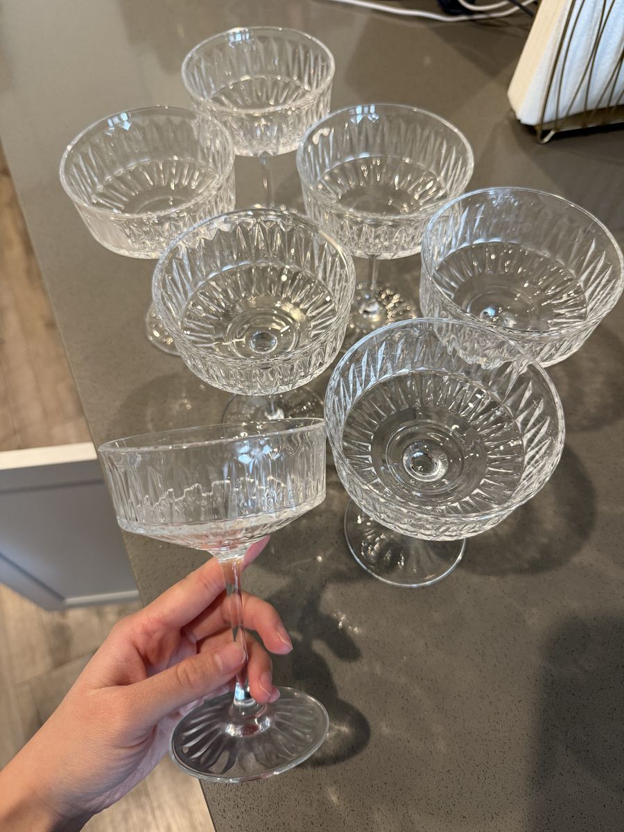 Set of 7 Cocktail Glasses