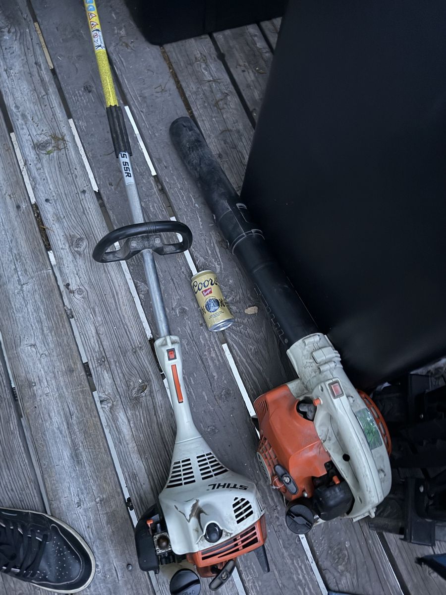 Stihl FS 55R Trimmer & BG 55 Blower Combo - Used, Working Condition