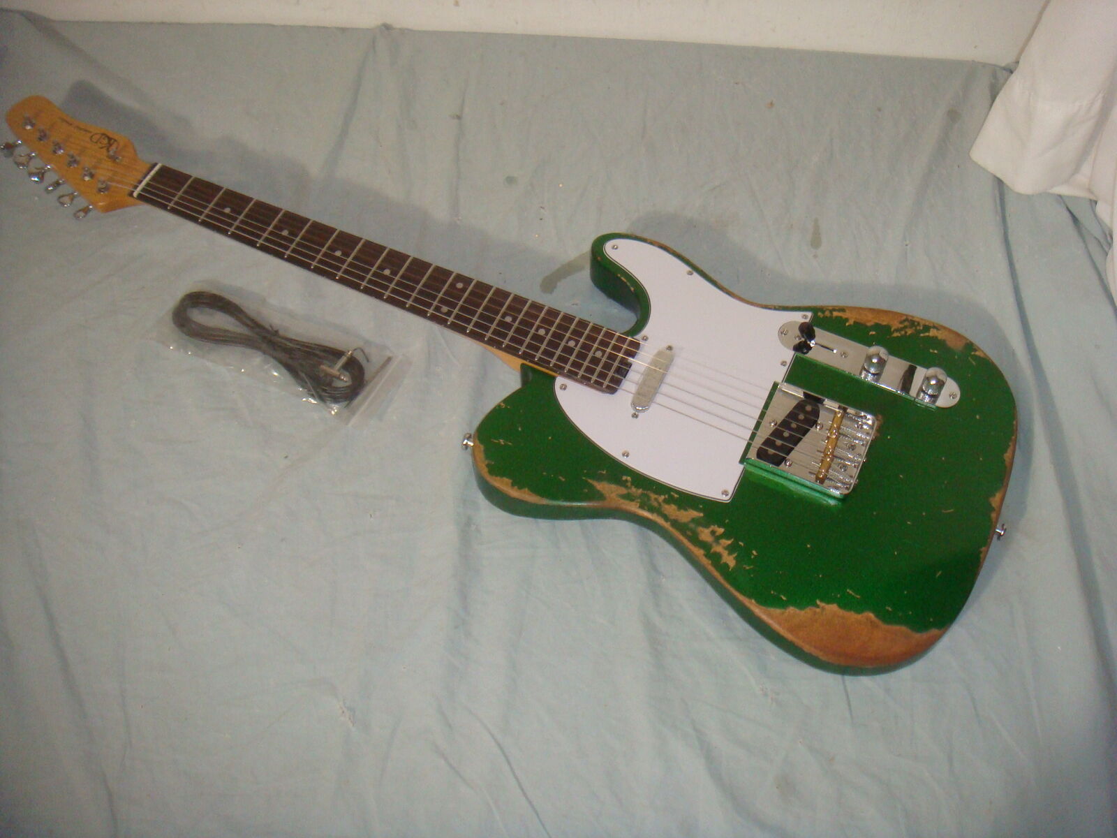 KGD RELIC T GREEN METALLIC TELECASTER ELECTRIC GUITAR W AGED/VINTAGE FINISH