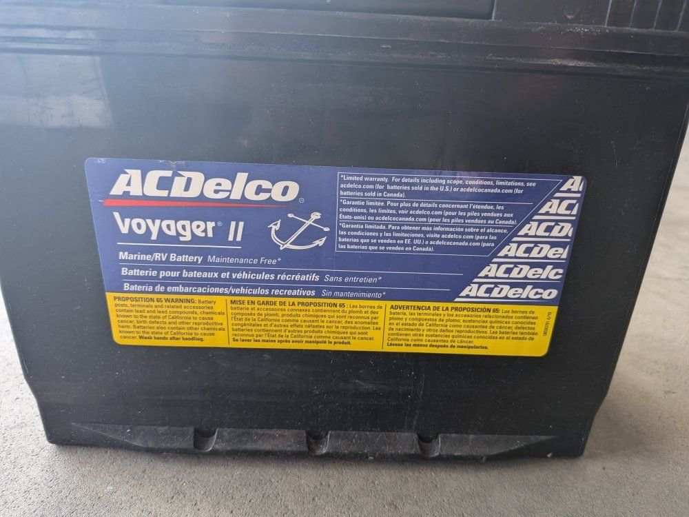 Marine RV 12 v battery