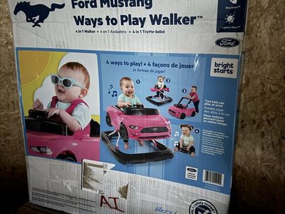 Bright starts 4in1 pink mustang baby activity ctr