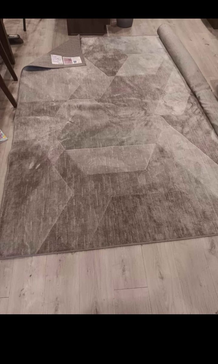 Sonoma Grey Geometric Area Rug - 8'10" x 10' (New)
