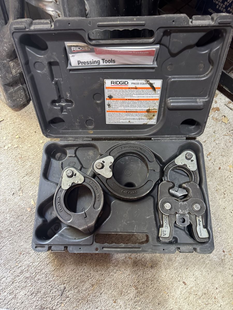 RIDGID XLC ProPress Pressing Tool Kit with Case and Attachments