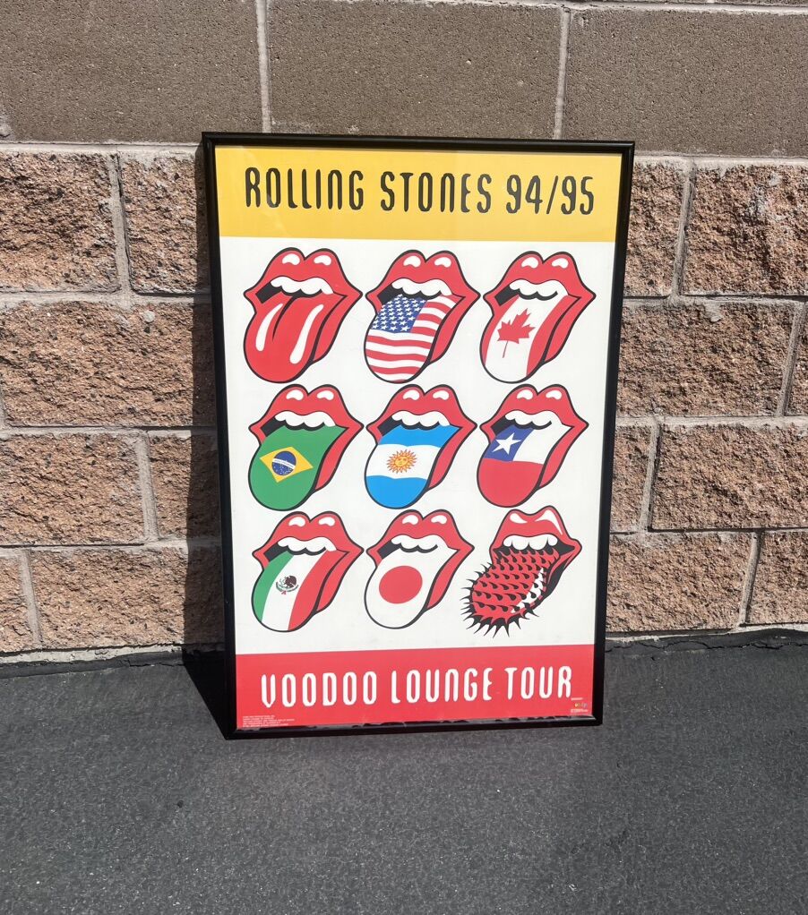 1994 Rolling Stones Voodoo Lounge Tour Poster