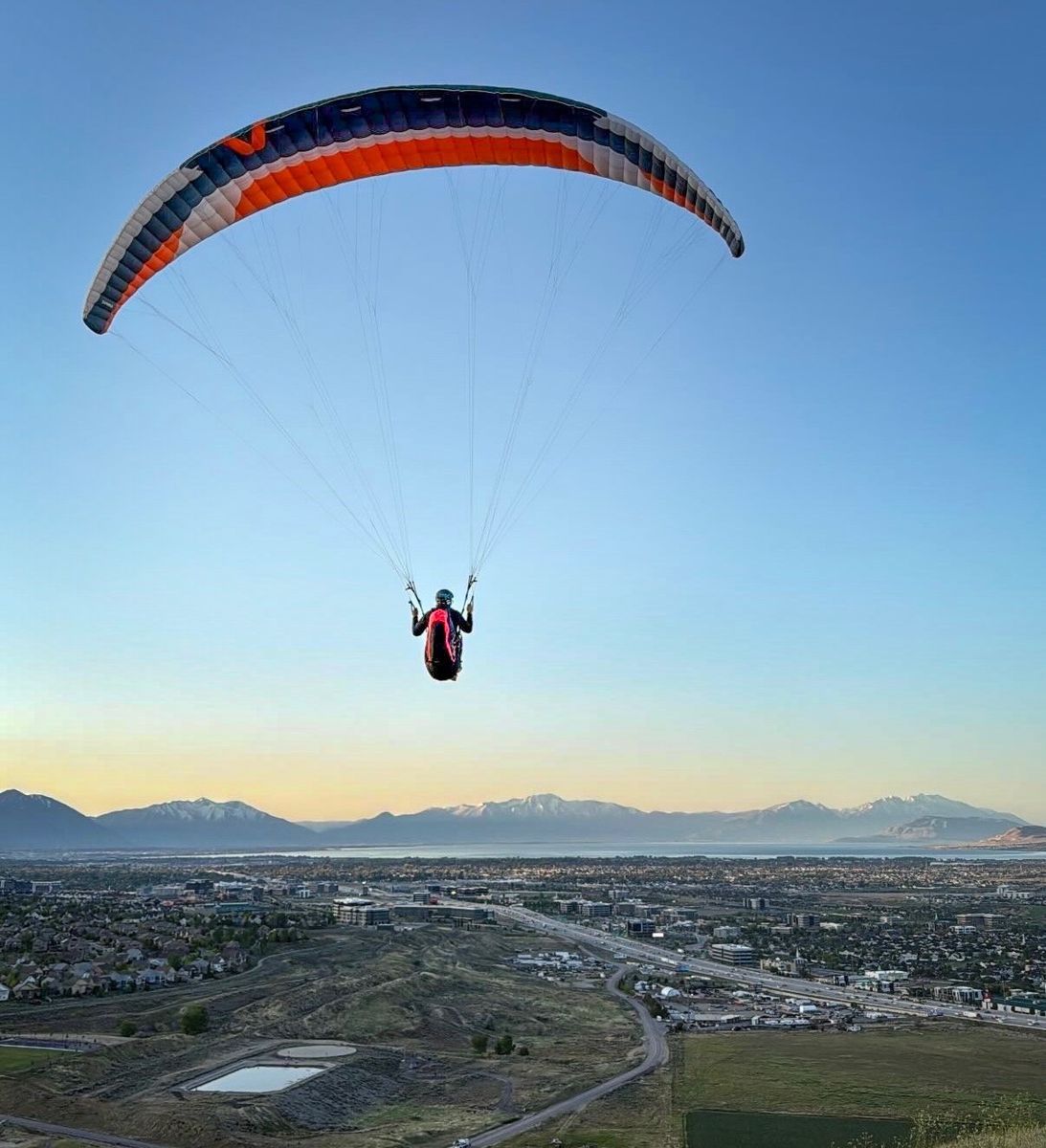 Skywalk Paraglider Wing with Stuff Sack and back pack compression bag