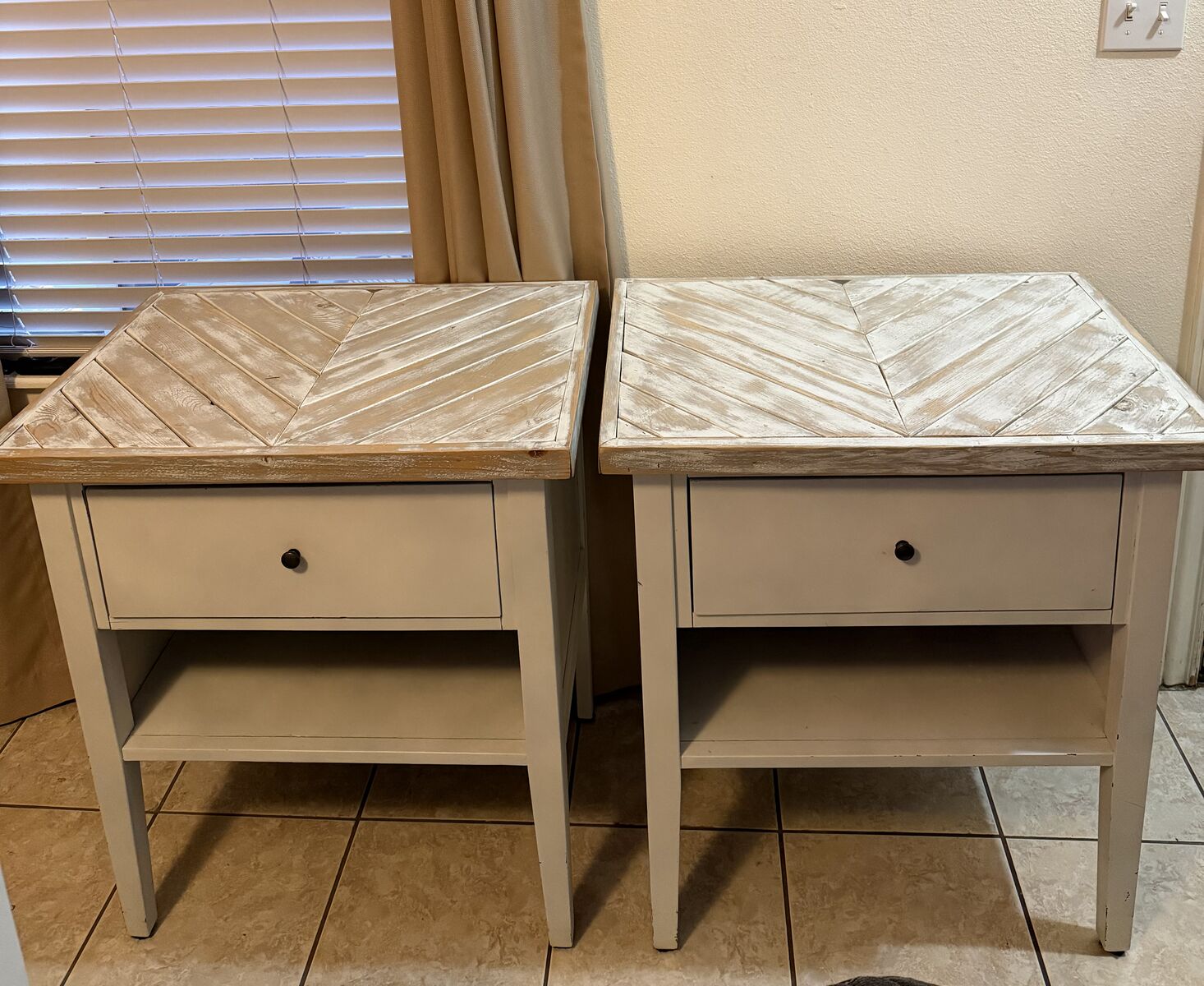 XL Farmhouse Nightstands / Side Table