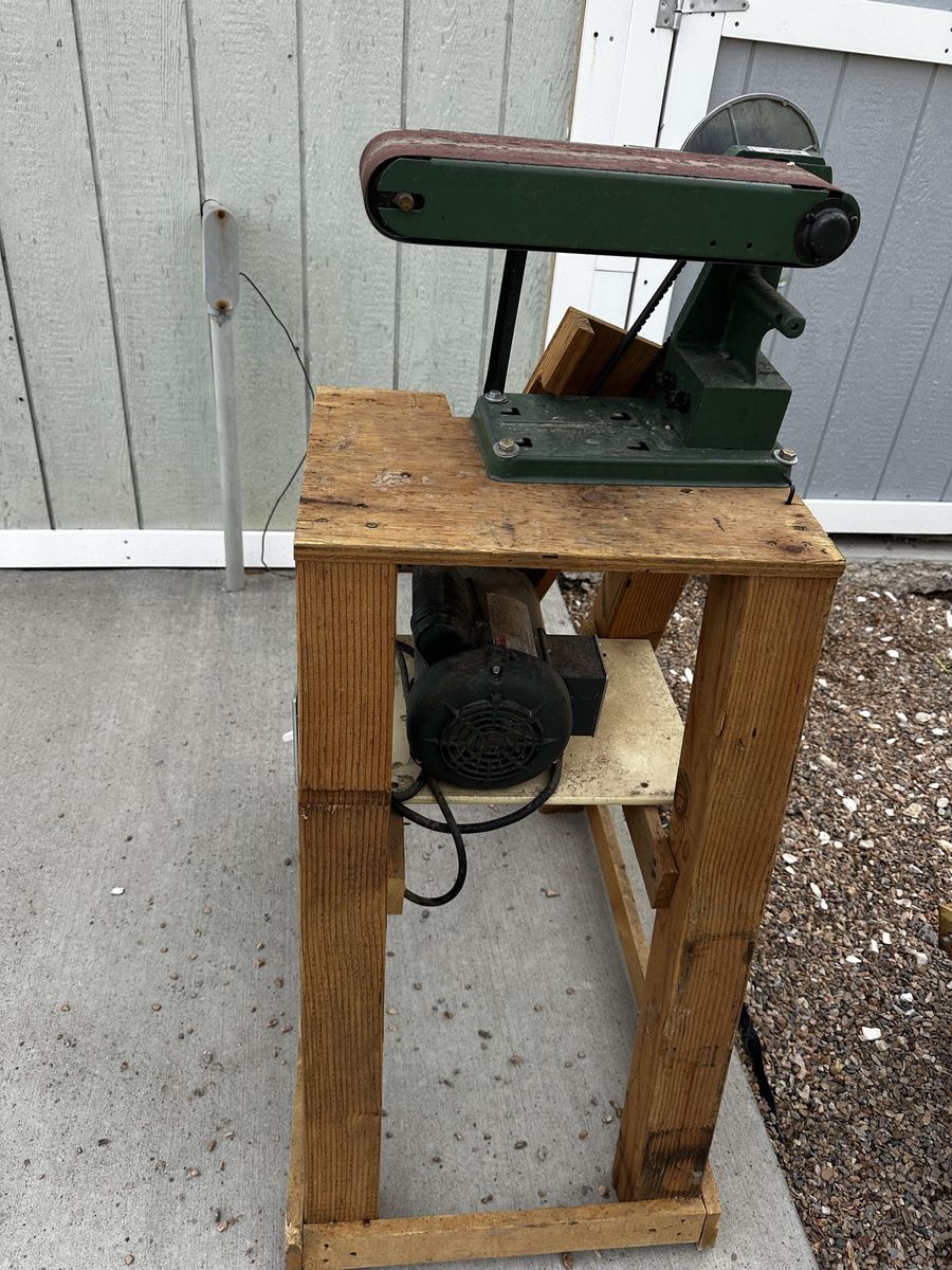 Vintage Craftsman Belt & Disc Sander with Stand