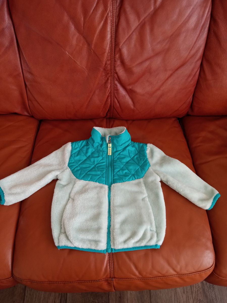 C9 Champion Baby Girl Fleece Jacket Teal White Size 12M