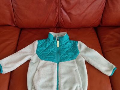 C9 Champion Baby Girl Fleece Jacket Teal White Size 12M