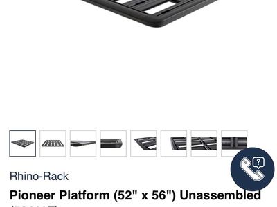 Rhino Rack Pioneer Roof Rack Platform 52 X 56