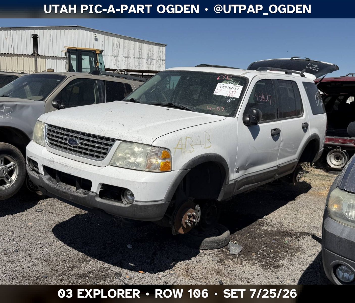 Just In! 2003 Ford Explorer Parts - UTPAP Ogden