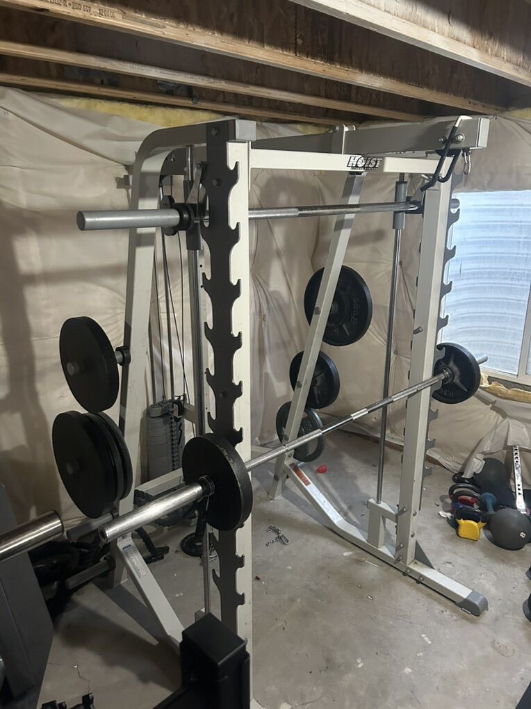 Commercial Smith Machine/Free Weight Rack